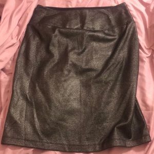 black sequence skirt